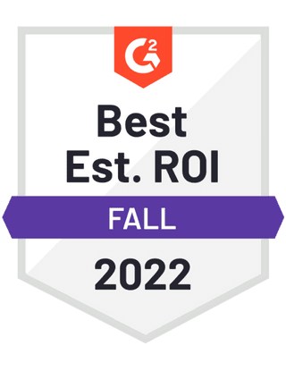 G2 Fall 2022, Best est. ROI.