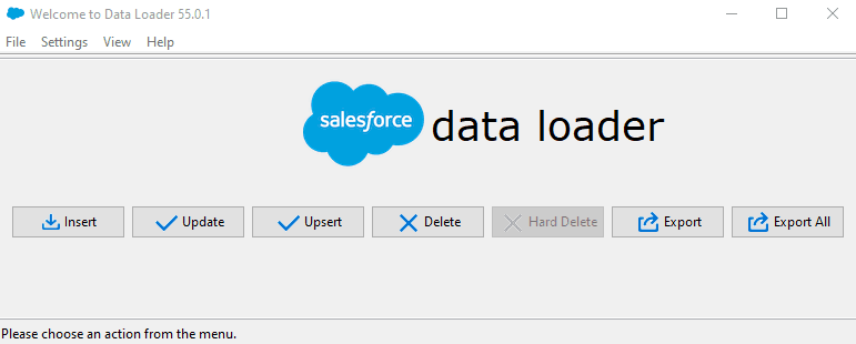 image of Data Loader UI