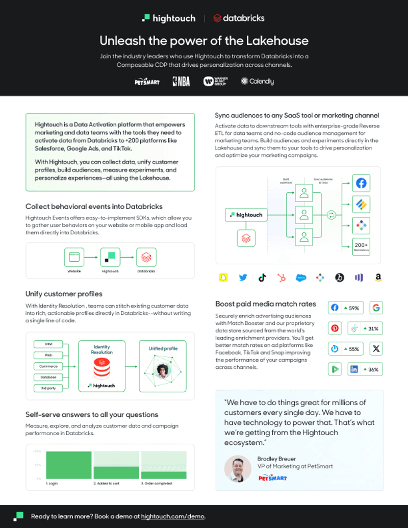 Databricks-Hightouch: One Pager.