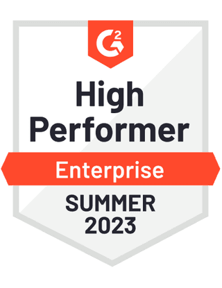 G2 Enterprise, Summer 2023, High Performer.