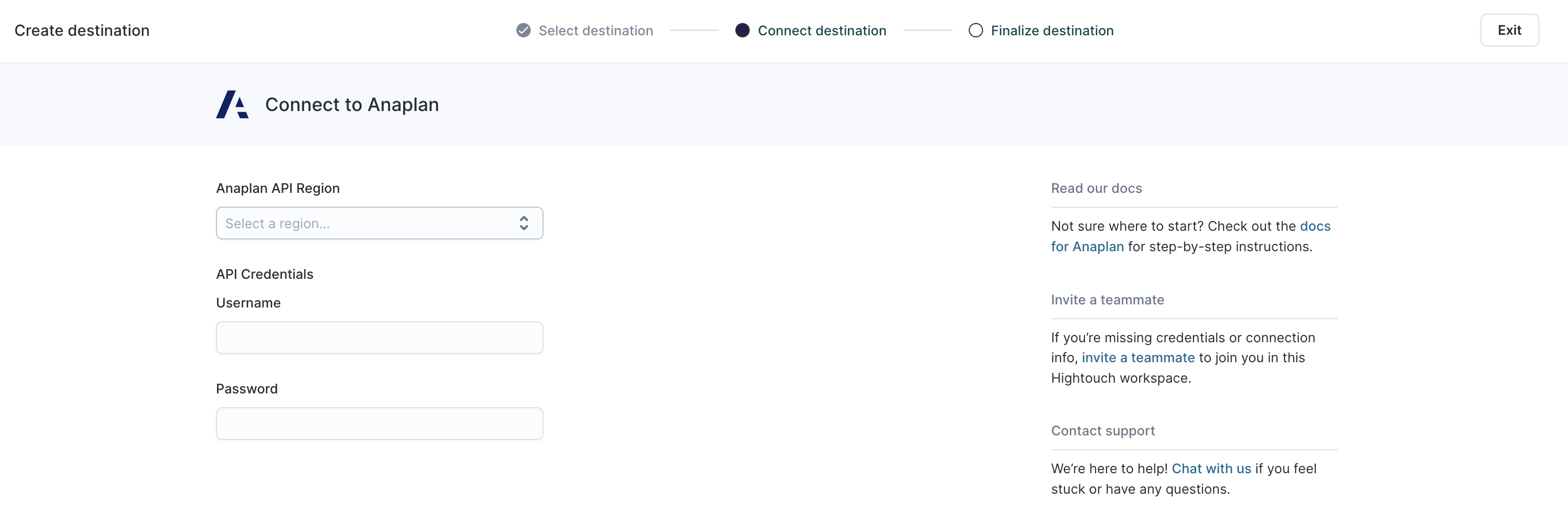 Authentication methods in the Hightouch UI