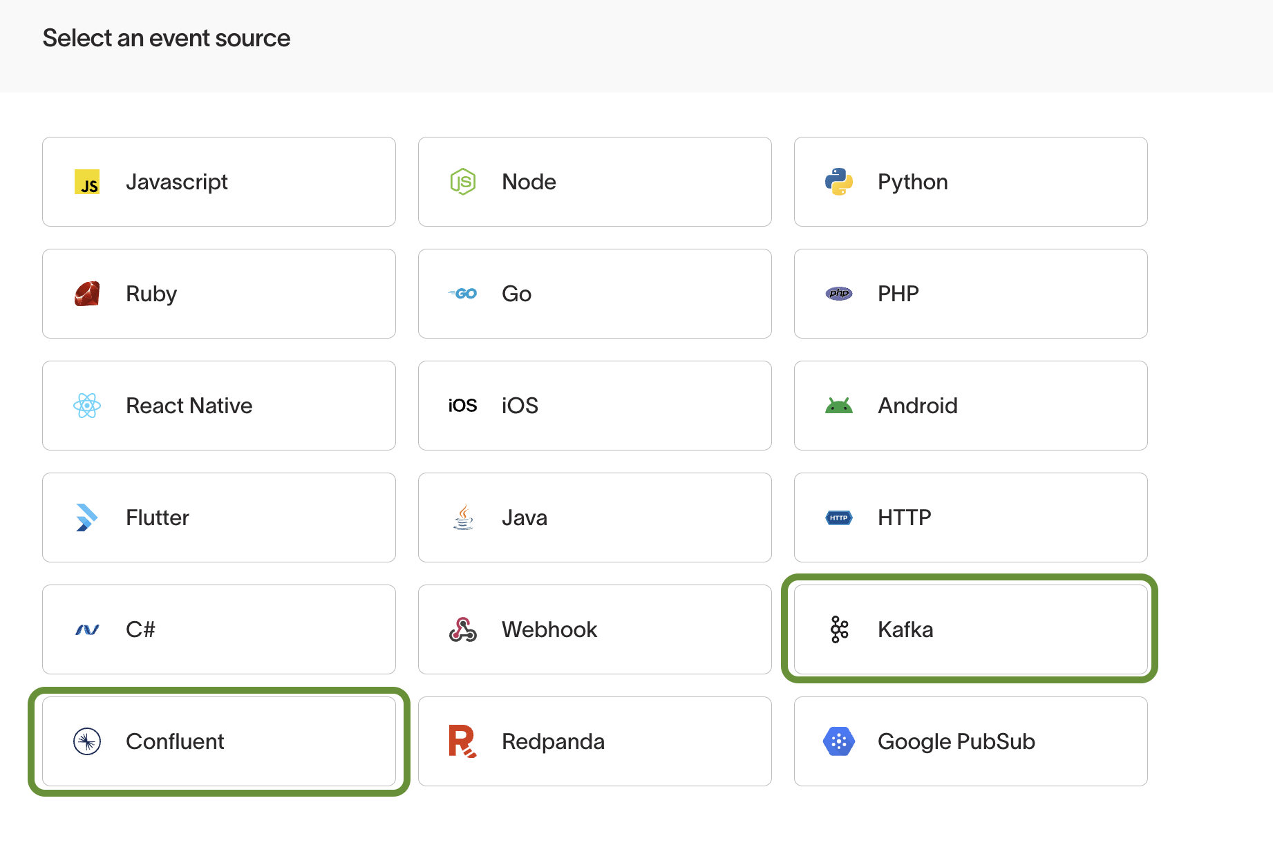 Select a source