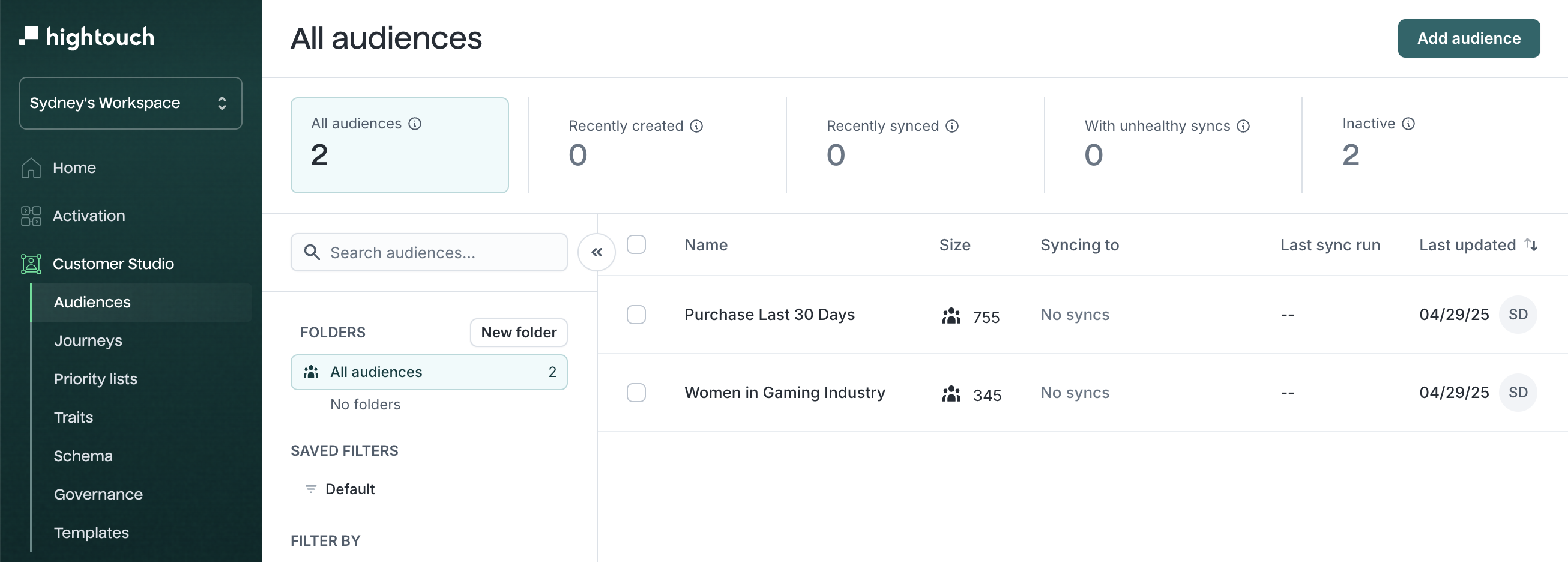 Build audiences