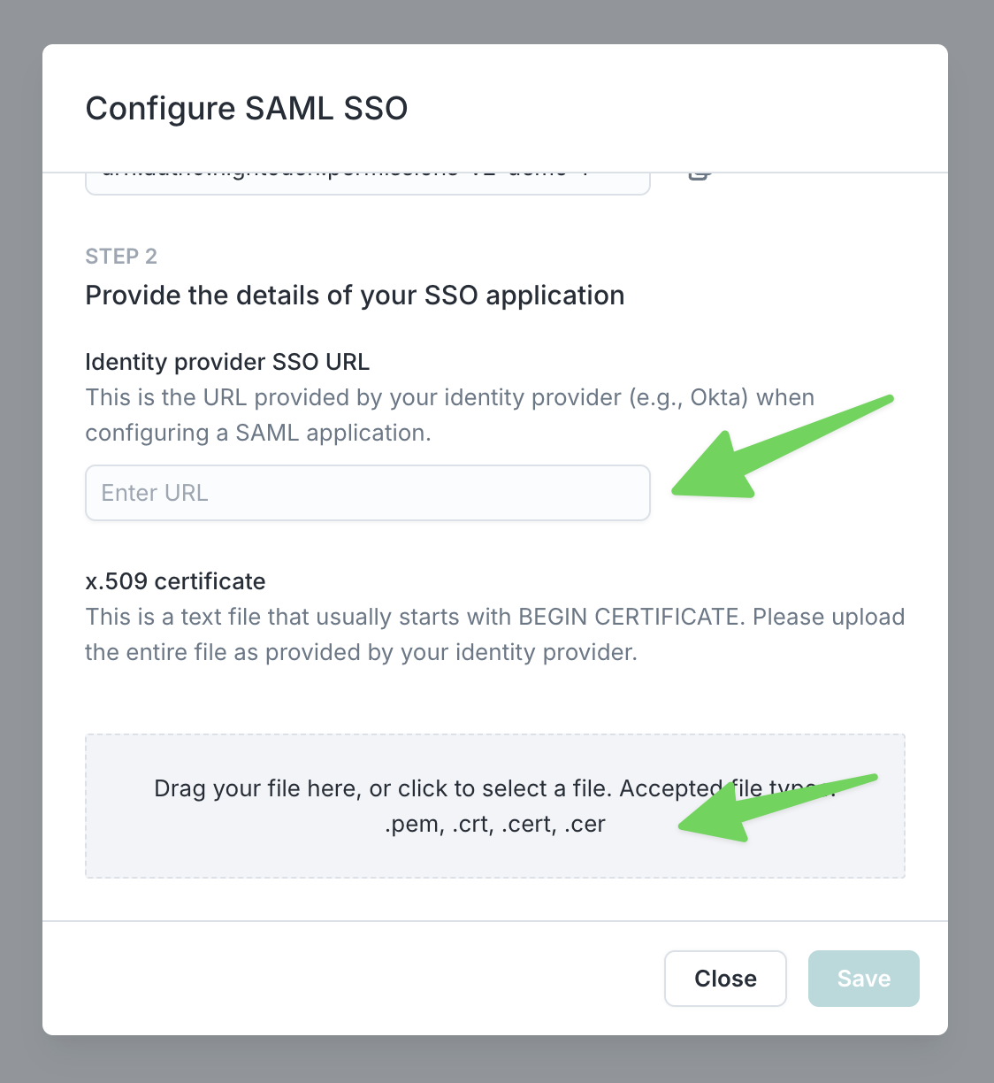 Hightouch SSO Connection settings